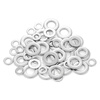 Jinggong (JINGGONG) 304 stainless steel gasket metal round flat gasket enlarged and thickened small gasket wholesale m3m4m5m6m8m10m12 M2*5*0.3 (1000 pieces)