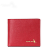 Kangaroo light luxury simple leather wallet women's short ins Chinese Valentine's Day simple fashion small coin purse women's thin red