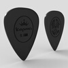 KEPMA (KEPMA) KEPMA B1 KEPMA guitar picks are flexible and non-slip 0.6 mm original picks 4 pieces in black