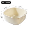 Baijie double-layer vegetable basket, fruit basket, drain basket, basin sieve, kitchen vegetable basket, household fruit plate, multi-functional vegetable basin set