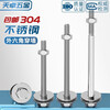 Tianzhuo Hardware 304 stainless steel external hexagonal wall screw nut set complete accessories screw extension bolt through screw rod M6*100 5 sets