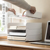 Lazy corner countertop multi-layer file storage rack office desktop stackable desktop storage folder A4 data file tray single