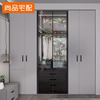 Shangpin Home Furnishing Wardrobe Whole House Customized Overall Bedroom Jungle Party Glass Cabinet Door Cloakroom Wardrobe Furniture Prepayment (Non-Commodity Price)