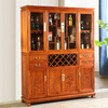Good wood masterpieces, mahogany furniture, Burmese rosewood (scientific name: Rosewood macrocarpa) solid wood wine cabinet, Chinese tea antique cabinet, storage cabinet, living room storage cabinet, restaurant furniture, multi-functional wine cabinet