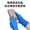 Vian disposable nitrile gloves, thickened and durable, non-slip, oil-proof, acid and alkali resistant, industrial manufacturing laboratory, durable, blue, S size/small size