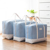 EEKIKS moving packing bag quilt storage bag clothes quilt thickened cotton and linen finishing storage bag 50 liters blue vertical style