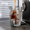Bincoo Black Warrior glass latte ice American milk cocktail coffee cup heat-resistant cup latte art