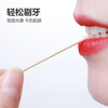 Double gun disposable toothpicks double-headed bamboo toothpicks fruit picks snack picks 1000 cans