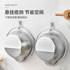Added stainless steel drain basket rice cleaning artifact rice washing sieve fruit plate home kitchen special sink storage
