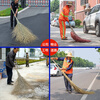 Yigongding large broom sanitation road community property asphalt road floor cleaning bamboo broom broom 4 pounds bamboo handle bamboo branches 5 pack yjy09652