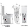 Wall row toilet household left and right drainage rear row horizontal row side row direct flush toilet anti-large diameter toilet traditional small house right drainage free sewage pipe other/other