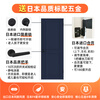 LIXIL Japanese quality wooden door ins style North American style environmentally friendly set door solid wood composite door paint-free door VT-LAH dark black-white frame (CA style handle) set
