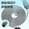 Deli Angelite counting skipping rope for primary and secondary school students exam training adult racing fitness steel core skipping rope black