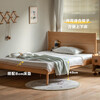 Genji Muyu Children's Furniture Solid Wood Children's Bed Simple Modern Boys and Girls Solid Wood Bed Oak Small Bed Teenagers Bedroom Single Bed Furniture (Beech) Large Board Bed 1000mm*1900mm