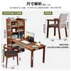Kao solid wood corner desk bookshelf integrated computer desk home bedroom office study table 9000# 1 meter table