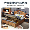 Yingyuan all solid wood children's bed for boys and girls 1.2m single bed solid wood storage bed children's suite furniture student bed single bed + 2 bedside tables 1500mm*2000mm frame structure
