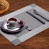 Mengting dining table mat, coffee table mat, anti-scalding mat, PVC western food mat, table mat coaster, 4 pieces 45*30cm 3034