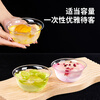 SHUANG YU disposable bowl thickened crystal aviation bowl 380ml*20 plastic noodle bowls outdoor picnic dessert bowl
