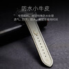 Istrap genuine leather strap for men and women crocodile pattern cowhide suitable for Tissot, Longines, Mido, Citizen, Casio dw, Seiko, Seagull, Fiyada, Armani watch with Leloc bracelet, brown thread, same color thread, rose gold pin buckle, and dial interface width 21mm