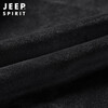 JEEP SPIRIT Jeep Jacket Men's Jacket Autumn and Winter Men's Velvet Windproof Casual Stand Collar Top Men's Black XL
