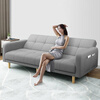 Huakaizhixing sofa bed dual-purpose folding sofa folding bed double-seat technology cloth sofa S96 gray technology cloth 2 meters