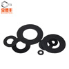 Baodifeng nylon round rubber washer black plastic screw washer ultra-thin soft plastic insulating flat washer M2M3-M12 enlarged M10x16x1 50 pieces