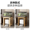 Party B and Party A fish tank rack base cabinet table floor-standing living room fish tank bracket sweeping robot storage rack small fish tank rice set fish tank rack 1 layer 45*25*50-three sides reinforced carbon grill