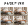St. Fanbei children's bed girl's cream style double bed small apartment simple thickened leather art bed teen master bedroom shell bed bed + 20cm spine protection coconut palm mattress 1.5m*2m frame structure