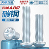 Tianzhuo Hardware Carbon Steel Grade 4.8 Galvanized Cross Recessed Iron Pan Head Screws Large/Round Head Screws MM3M4M5M6M8 GB818-85 M4*20-100 pieces