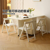 Quanyou Home Living Room Home Dining Table Modern Cream Style Multifunctional Sideboard Foldable Dining Table and Chair Combination Set
