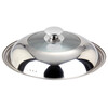 Pearl Life stainless steel pot lid, suitable for 30cm/33cm/36cm/39cm/42cm pot, visible pot lid, cooking lid, 33mm pot