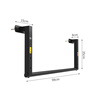EASTSCOPE cross-beam side-mounted aisle lengthened pull-up single lever indoor wall fitness exercise single and parallel bars for home use K133-1 98cm straight bar/black steel