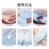 Qianjuhui Bath Gloves, Bath Towels, Bath Towels, Household Decontamination Mud, Thickened Double-sided Five-Finger Gloves to Rub Dust and Back, Five-Finger Bath Gloves, 2 Pack, Blue