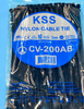 Directly sold Taiwan kss cable tie CV-200AB black self-locking nylon cable tie 3.6*200mm wire harness tie black CV-120SB 2.5X120mm 100 pieces