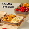 MAXCOOK disposable plates 500ml 50 biodegradable kraft paper plates paper plate cake barbecue picnic plate MCPJ3680