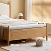 Genji Muyu solid wood children's bed girl princess bed boy bedroom storage bed simple box bed 1.35+ pad