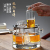 Zheyun wine warmer household hot wine pot yellow wine warmer heat-resistant glass wine set wine divider warmer wine pot wine cup wine warmer eight liang