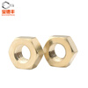 Baodefeng copper hexagonal nut, copper nut, brass screw cap collection, national standard fastener standard parts collection, M1.6 100 pieces