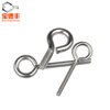 Baodefeng 304 stainless steel sheep eye screws with ring hook ring bolt nut closed ring screw M4M5M6M8M10 M3x25 10 pieces