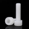 JINGGONG Nylon hex socket screws Plastic cup head screws Plastic hex socket screws Insulation screws M4*12 (50 pieces)