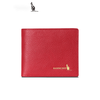 Kangaroo light luxury simple leather wallet women's short ins Chinese Valentine's Day simple fashion small coin purse women's thin red