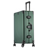 Uniamog German brand all-aluminum magnesium alloy boarding case suitcase aluminum frame trolley case metal suitcase password leather case parrot green - collector's model trolley thickened wheel reinforcement 26 inches / need to be checked - upgraded and thickened for strong pressure resistance
