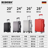 REDURM all-aluminum-magnesium alloy large-capacity suitcase, lightweight boarding suitcase, business trip trolley case, high-looking steel gun color - flagship 3D pattern scratch-resistant and wear-resistant hard case 20 inches - boarding-ready