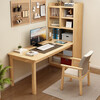 Kao solid wood corner desk bookshelf integrated computer desk home bedroom office study table 9000# 1 meter table
