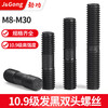 Jinggong (JINGGONG) Grade 10.9 double-headed screw double-headed thread bolt connecting rod screw stud screw m12m14m16-m30 M16*80 (5 pieces) Grade 10.9
