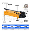 Two-way manual hydraulic pump High-pressure double-acting hydraulic pump Pressure test hydraulic manual oil pump One-way hand pump Pressure gauge Pressure remarks