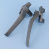 Bingyu window handle 38 type zinc alloy single point casement window handle outward opening window 7-word window lock dark gray left handle BH-630