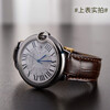 Fashionable Cartier watch strap Cartier blue balloon strap for men and women genuine leather strap blue balloon strap folding buckle black silver buckle 12.20mm