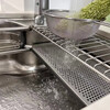 LIXIL sink short stainless steel sink 3D embossed multi-functional 304 stainless steel multi-accessories water stop cover
