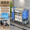 Shenfan Cloth Cart Special Work Cart for Hotel Rooms Cleaning Tool Cart Hotel Room Cleaning Trolley Upgraded Four-layer Double Sided Belt Side Bag + Storage Box